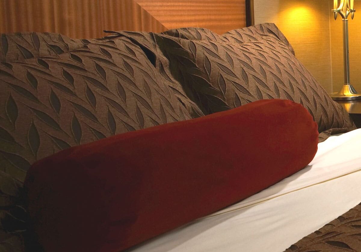mystic suite hotel pillows on bed